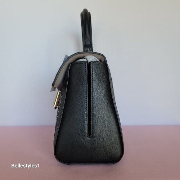 KATE SPADE Katy Tweed Medium Top Handle & Crossbody Bag- Black Multi⭐ - Picture 10 of 16